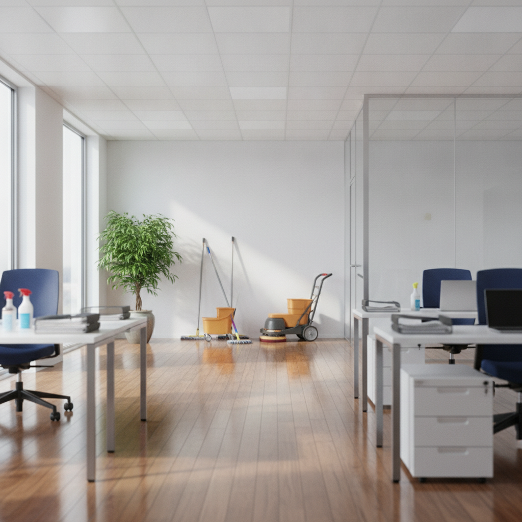 Office Cleaning Service - No Face and No Text