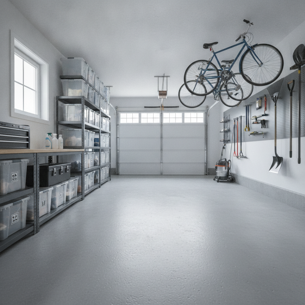 Garage Cleaning Service - No Face and No Text