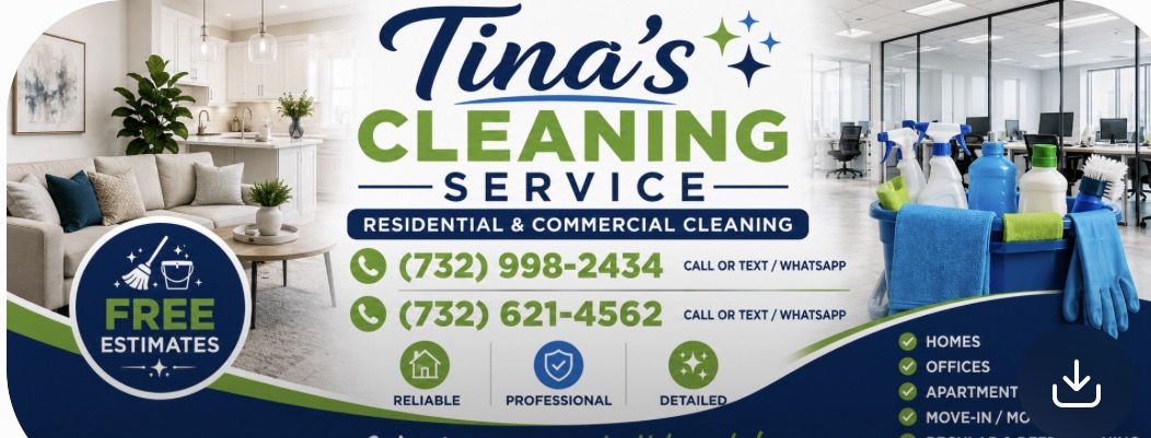 Tina's cleaning services logo